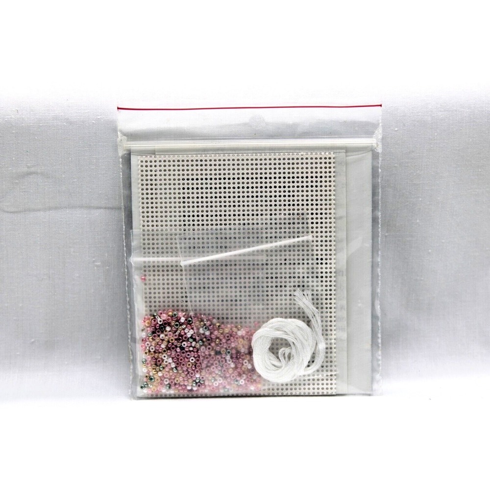 VTG Angel Counted Glass Bead Ornament Kit Christmas Angel NEW 1990 Mill Hill - Picture 5 of 5